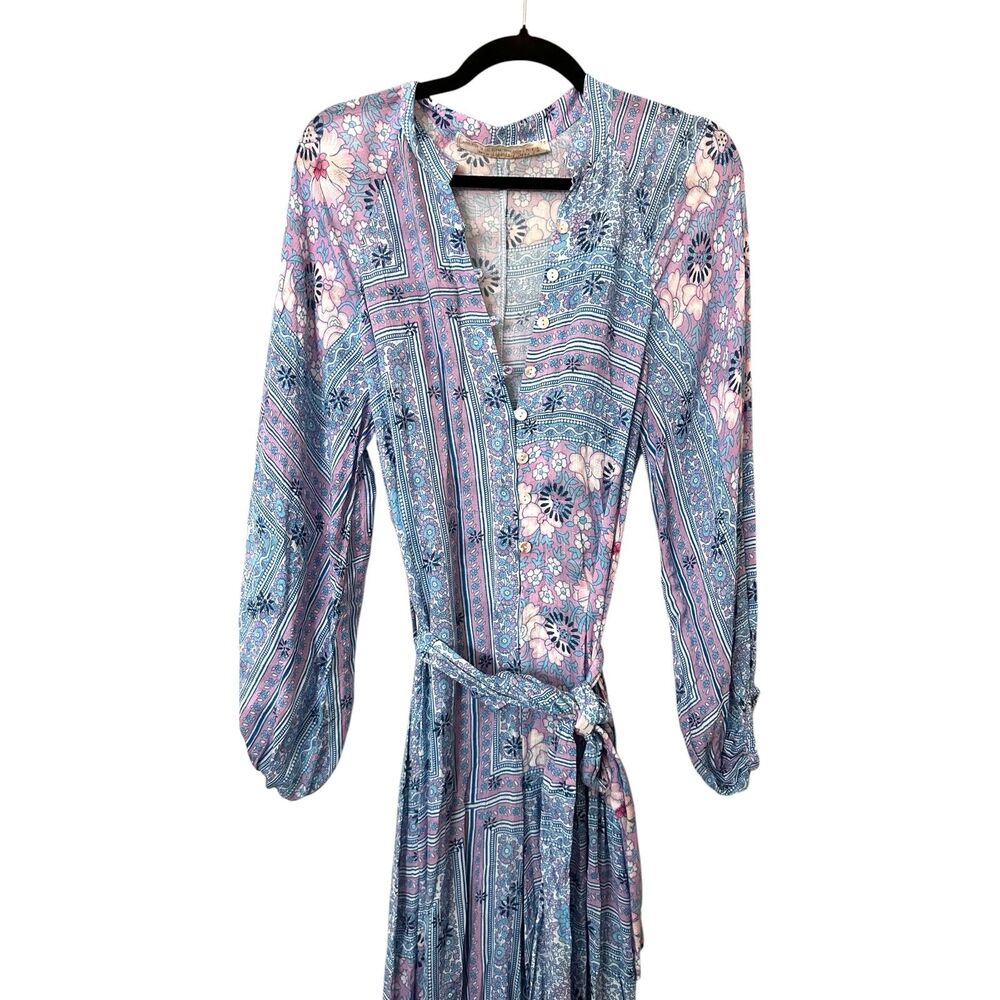 JENS PIRATE BOOTY Fairytale Hyacinth Wide Leg Jumpsuit Medium NWOT - Picture 3 of 4